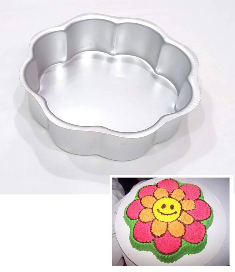 IARA Hard Anodized Aluminium Flower Shape Cake Baking Moulds Set of 3