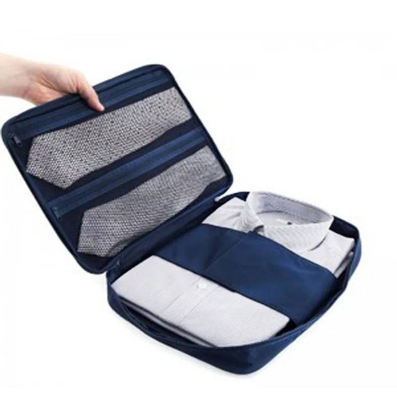 Men Travel Essentials Shirt Suit Tie Bag Container Organizer Business Luggage