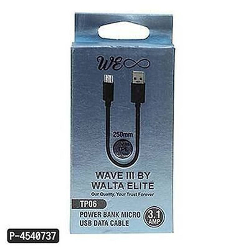 Elite Black USB Power Bank Cable