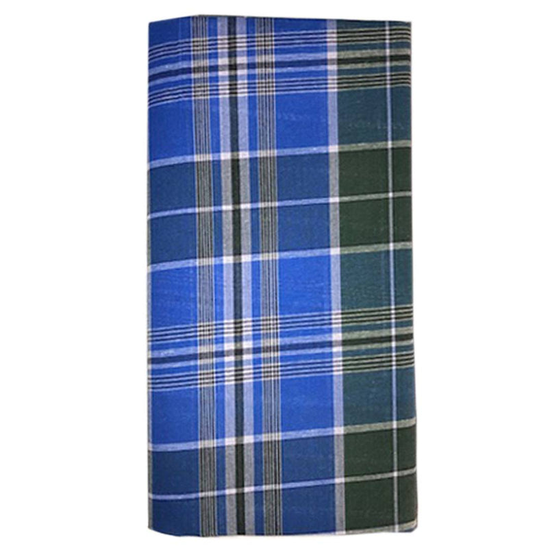 Modern Multicoloured Cotton Checked Lungi For Men