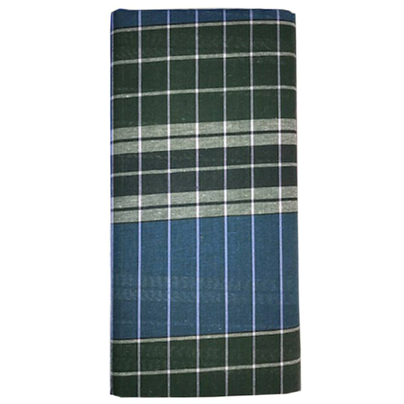 Modern Multicoloured Cotton Checked Lungi For Men