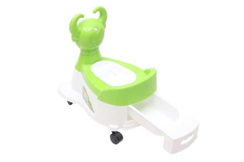 Young Wheels Traders Baby 2-in-1 Potty Trainer Ride-on with Wheels (Green)