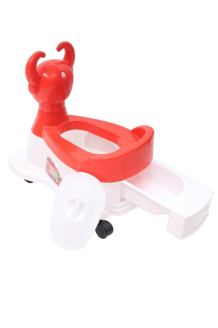 Young Wheels Traders Baby 2-in-1 Potty Trainer Ride-on with Wheels (Red)