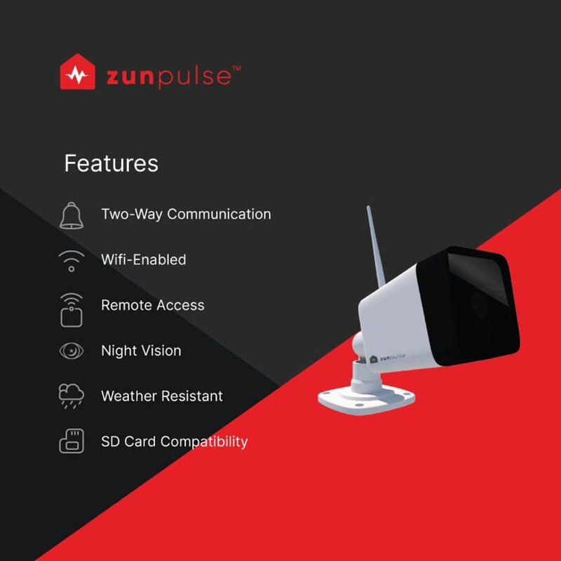 zunpulse Smart Camera 720P 128GB