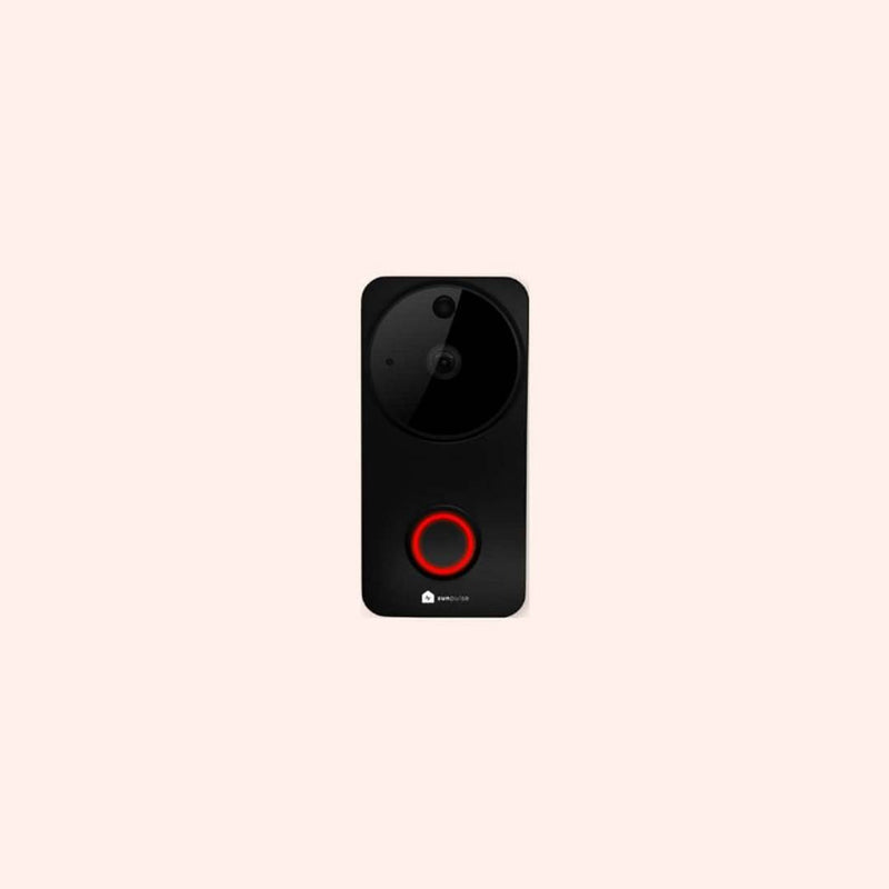 zunpulse WiFi Smart Video Doorbell Black with Complimentary Chime