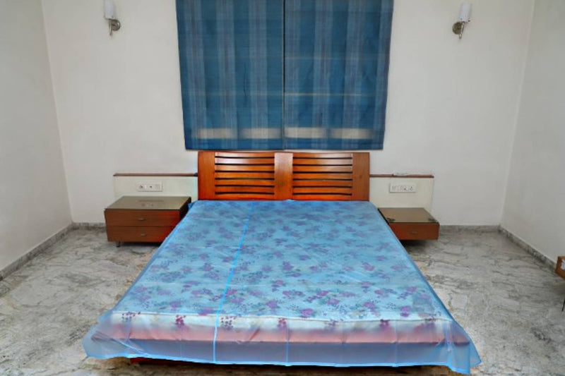BTC Satyam PVC Bedsheet,Baby Plastic Sheet/Mattress Protector Sheet,Waterproof Bedsheet Plastic/Size (7 Ft x 8 Ft) Polyester Plain Double Bedsheet (Blue)