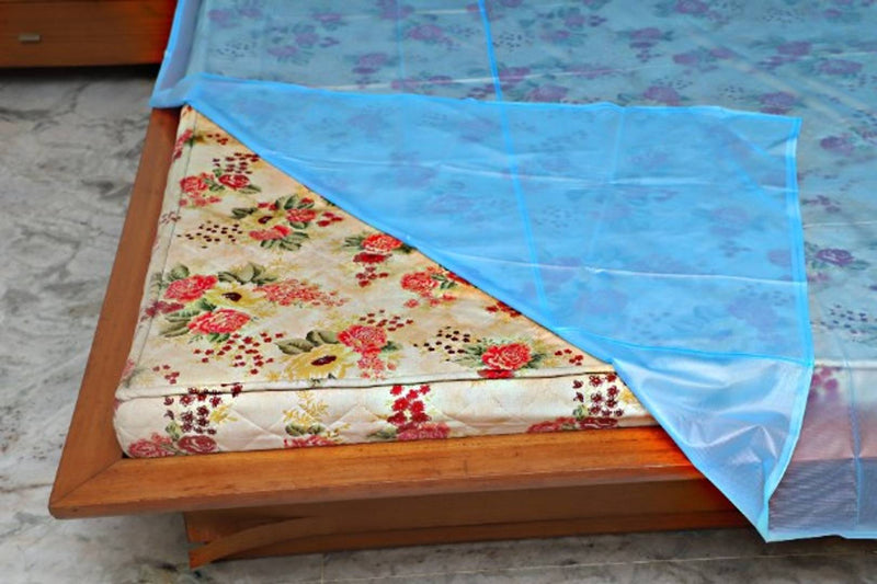 BTC Satyam PVC Bedsheet,Baby Plastic Sheet/Mattress Protector Sheet,Waterproof Bedsheet Plastic/Size (7 Ft x 8 Ft) Polyester Plain Double Bedsheet (Blue)