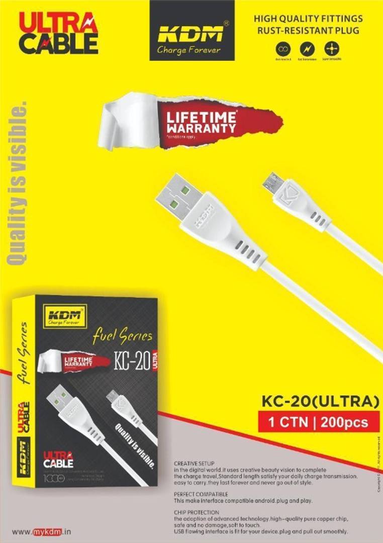 Ultra Micro USB Cable White