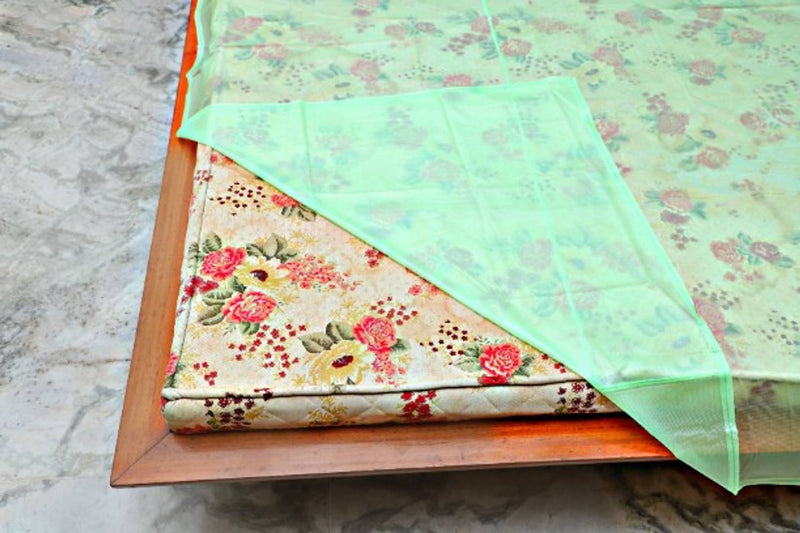 BTC Satyam PVC Bedsheet,Baby Plastic Sheet/Mattress Protector Sheet,Waterproof Bedsheet Plastic/Size (7 Ft x 8 Ft) Polyester Plain Double Bedsheet (Green)