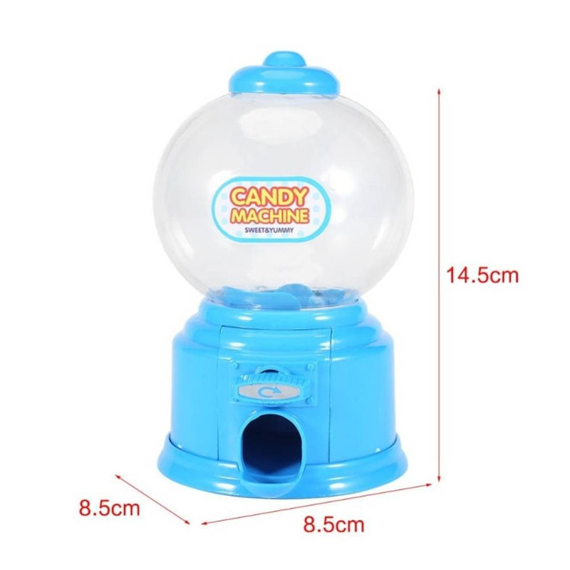 Mini Bubble Gumball or Coin Dispenser Machine (Blue )