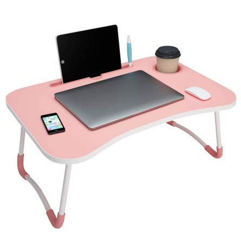 Foldable Multi-Function Portable Laptop Study Table Bed Table Kids Study Table Mini Table Wooden Table - HQMPTCUP-PK