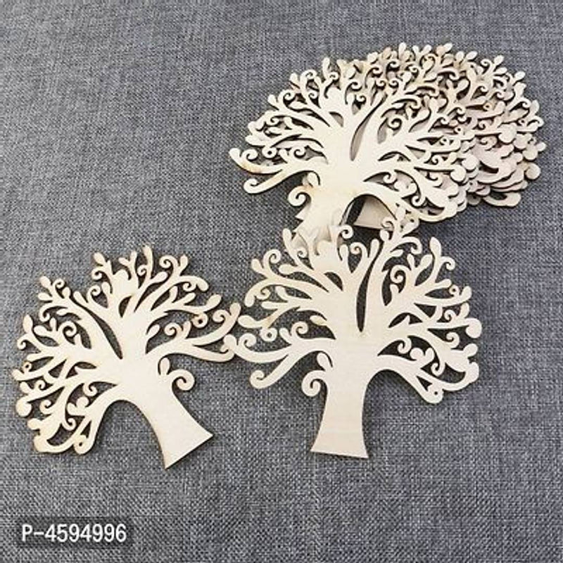 Paintable Tree Wooden Laser Cut Decoration For Kids