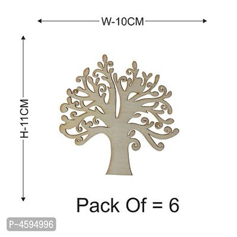 Paintable Tree Wooden Laser Cut Decoration For Kids