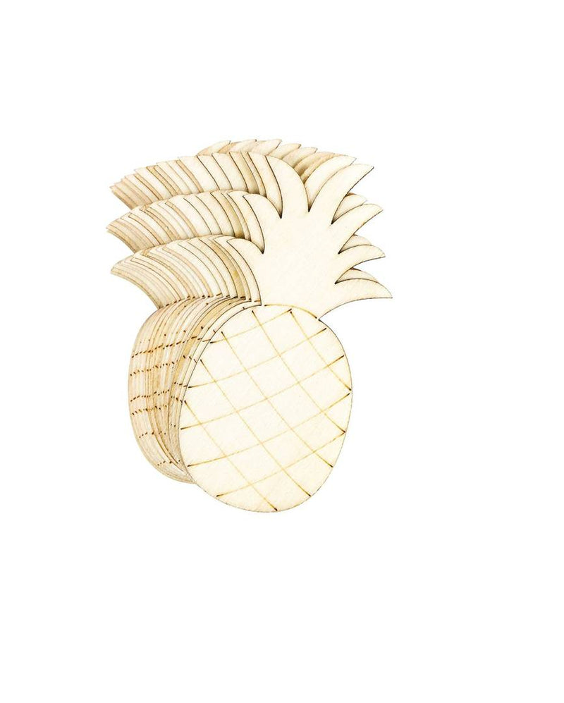 Paintable Pineapple Wooden Laser Cut Decoration For Kids