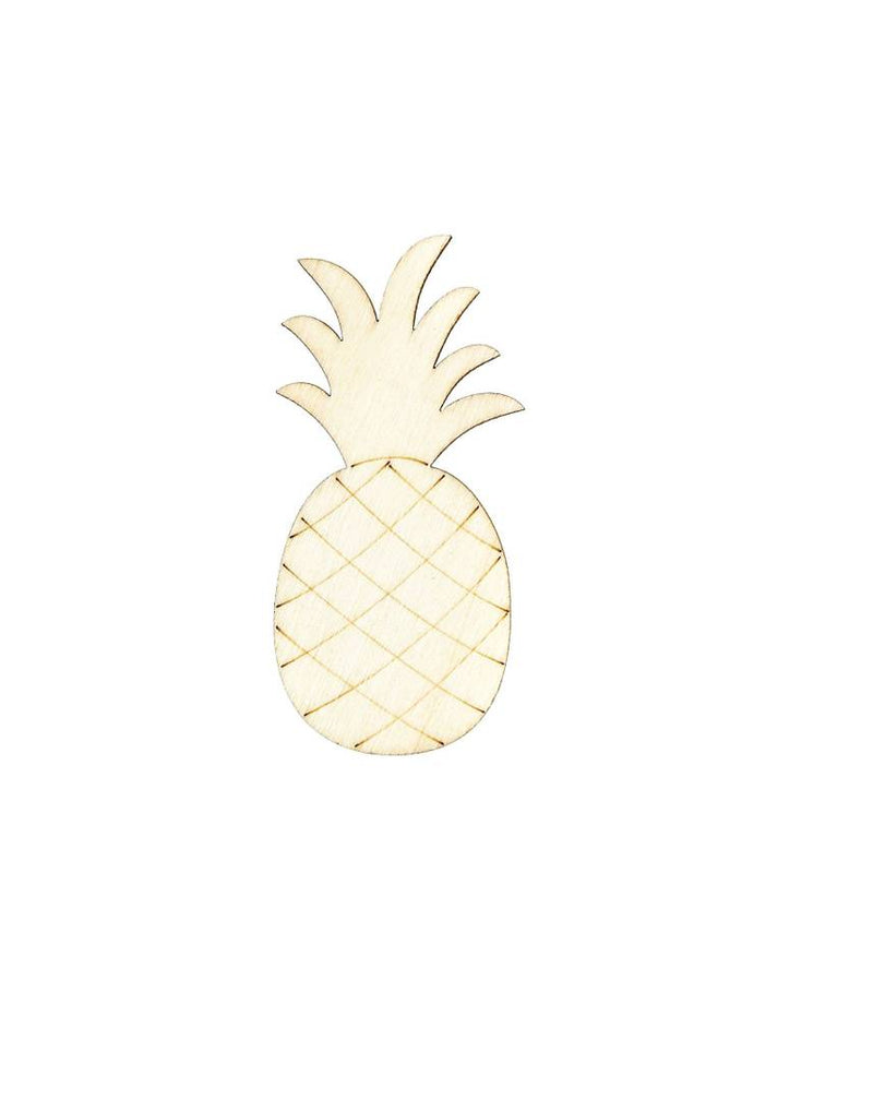 Paintable Pineapple Wooden Laser Cut Decoration For Kids