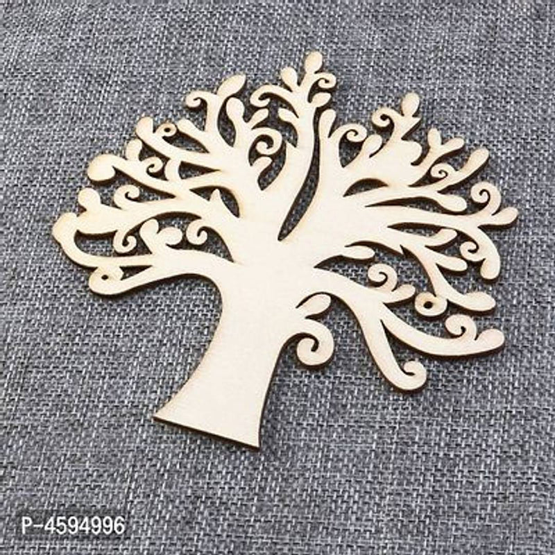 Paintable Tree Wooden Laser Cut Decoration For Kids