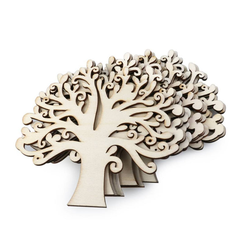 Paintable Tree Wooden Laser Cut Decoration For Kids
