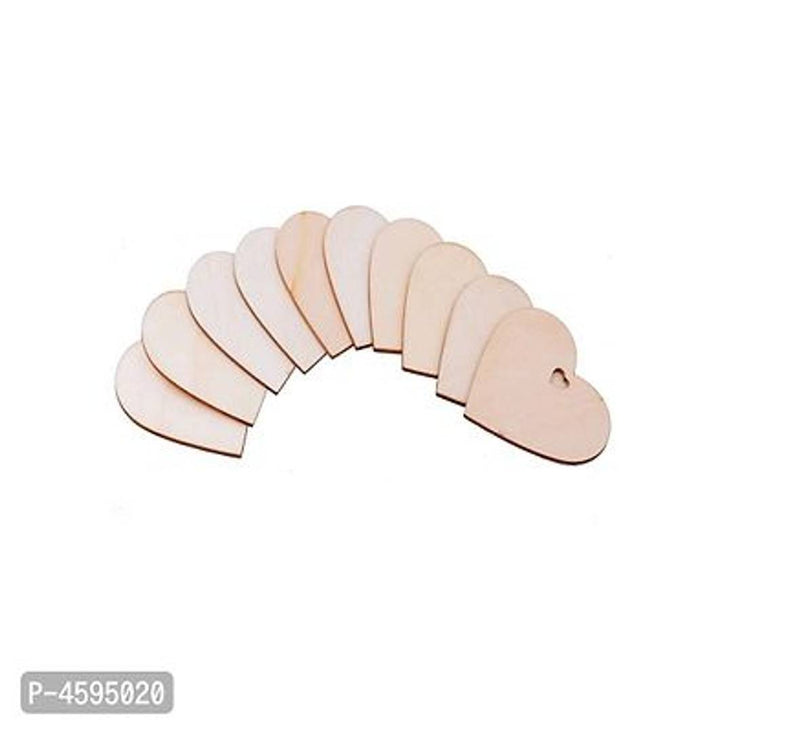 Paintable Heart Wooden Laser Cut Decoration For Kids