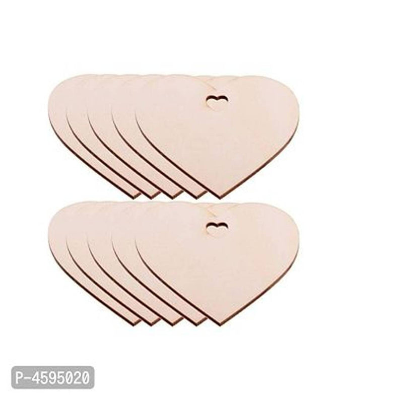 Paintable Heart Wooden Laser Cut Decoration For Kids