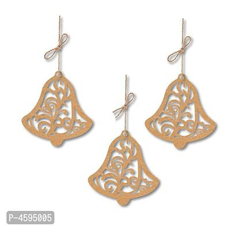 Paintable Bell Wooden Laser Cut Decoration For Kids