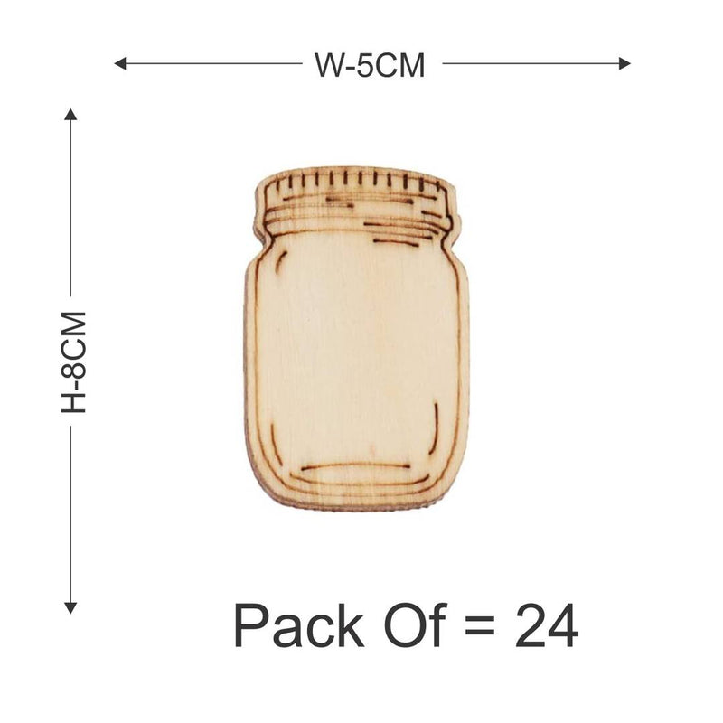 Jar Wooden Laser Cut Decoration