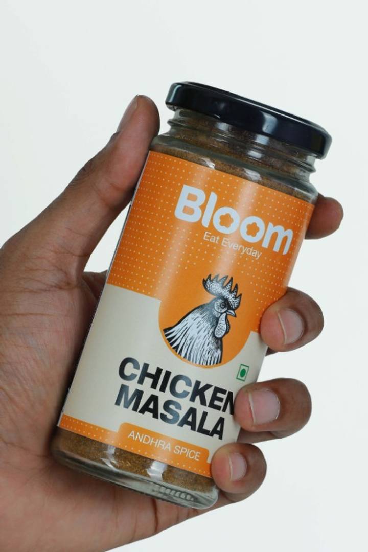 Bloom Foods Andhra Chicken Masala + Andhra Mutton Masala Combo (125g + 125g) - Premium Spices - Price Incl. Shipping