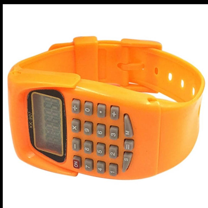 Creative Orange Calculator Watch For Kids