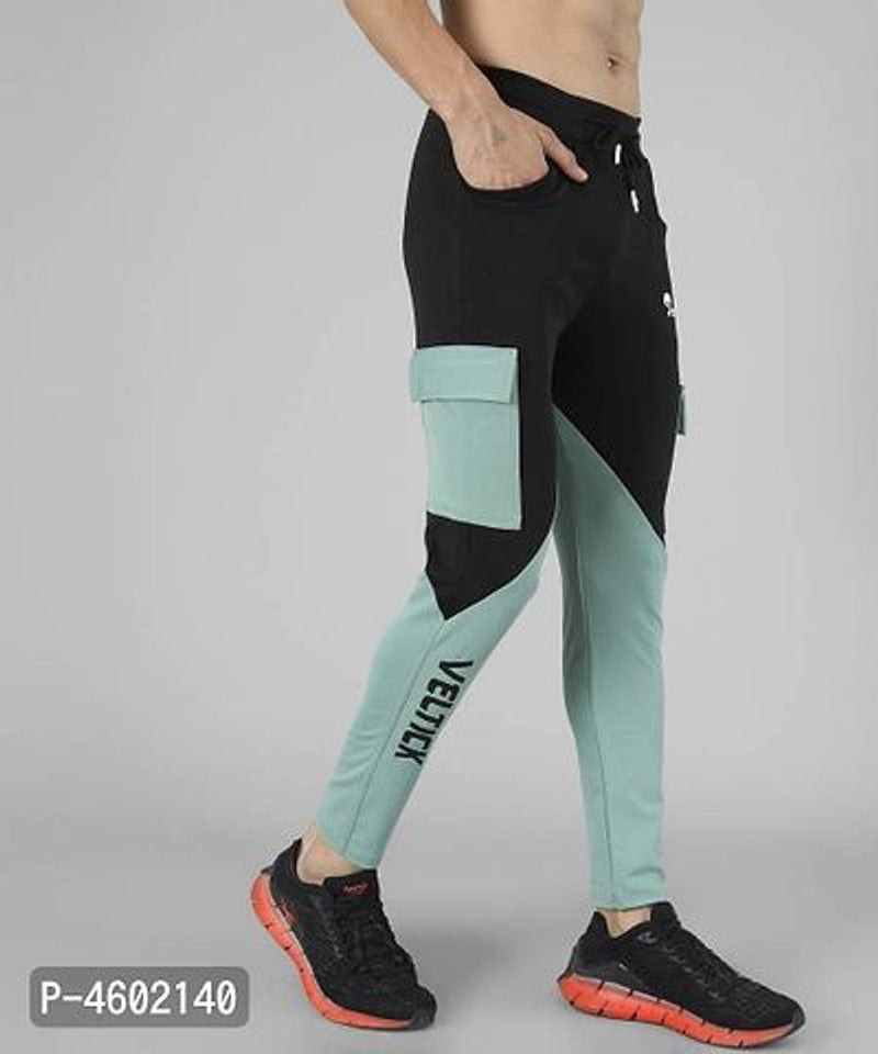 Men's Lycra Multicoloured Track Pant