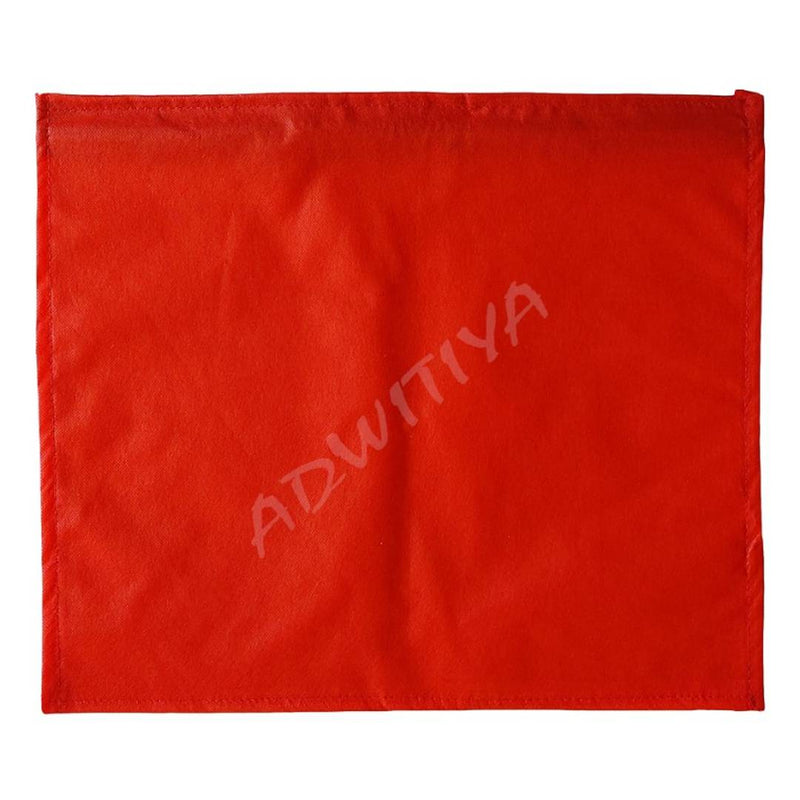 Set of 24 - Single Nonwoven Saree Cover -  White & Red