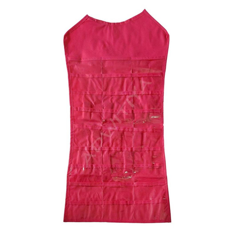 Nonwoven Dress-Shaped Hanging Organizer - Pink