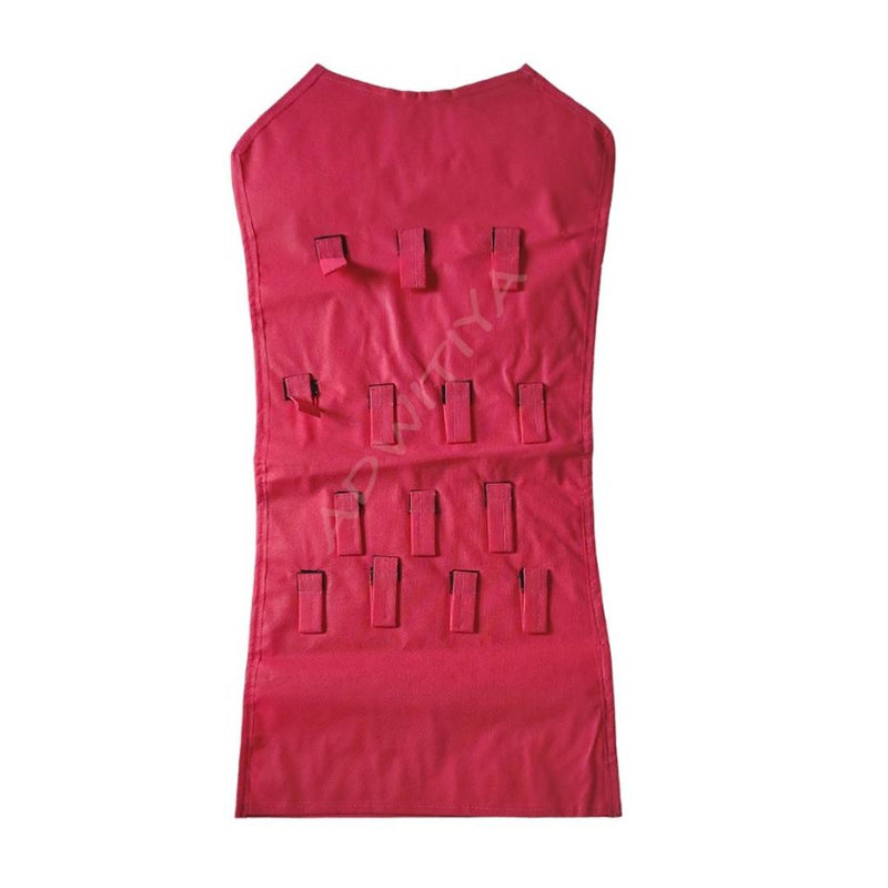 Set of 2 - Nonwoven Dress-Shaped Hanging Organizer - Pink