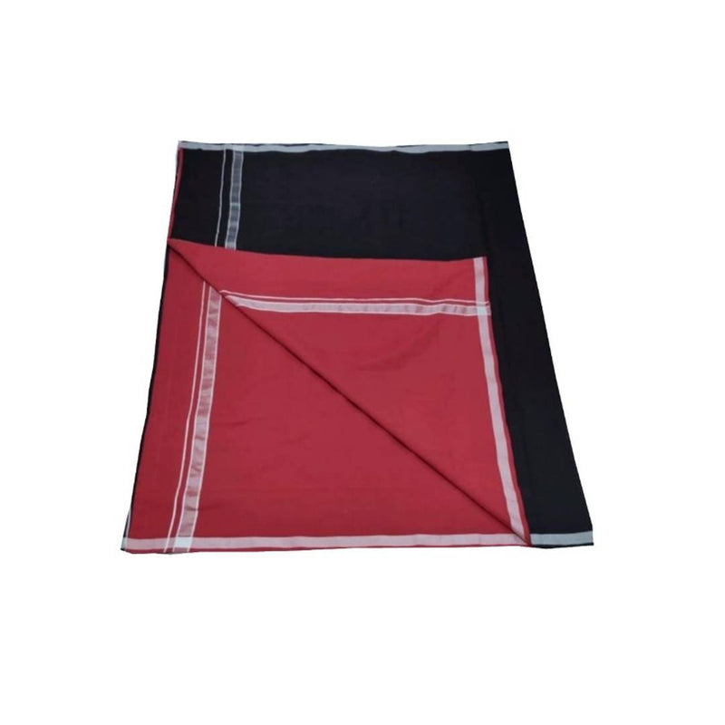 DOUBLE SIDE DHOTI - RED/BLACK