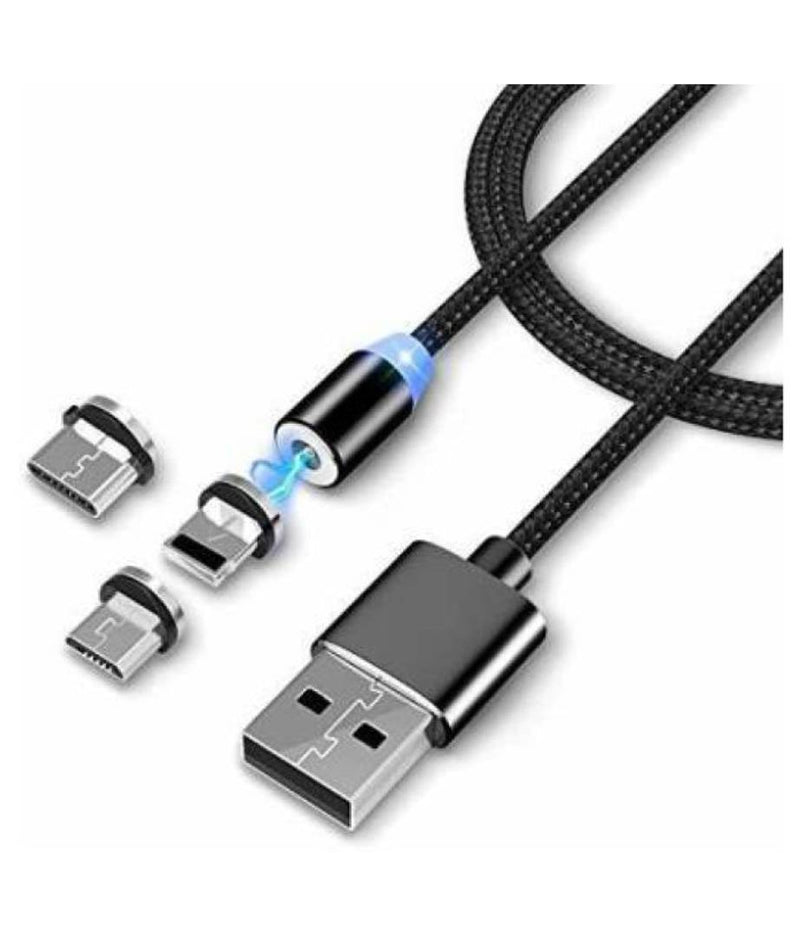 Magnetic Charging Cable Black - 1 Meter