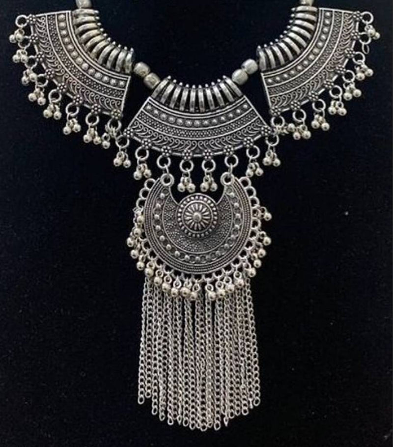 Trendy German Silver Necklace Set