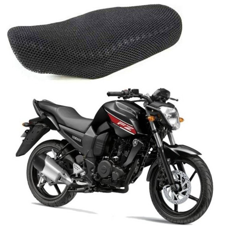 Black Mesh Nylon Bike Seat Cover For Yamaha FZX