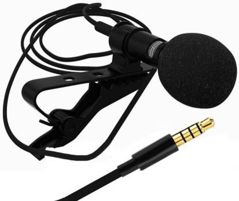 Otos Collar Mic Clip Microphone for Youtuber, Voice Recording, Pc, Laptop, Android Smartphones 3.5mm (1.4meter)-01Piece