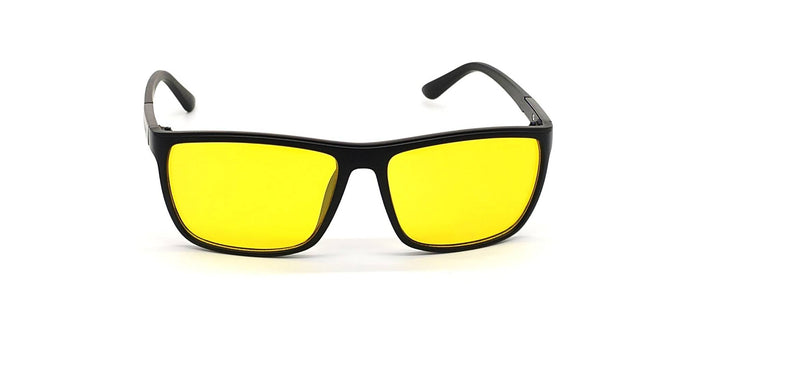 Yellow Lens To Gold-Black Metal Frame 1468 9A With Sunglasses For Unisex