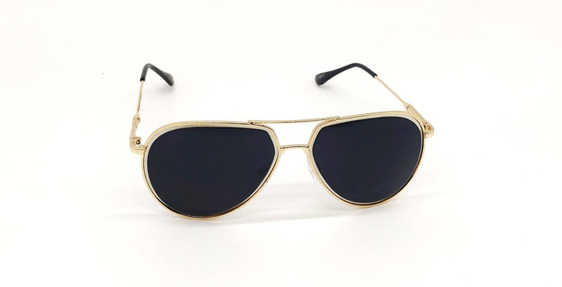 Black D.C Lens To Gold Metal Frame 20030 9A With Sunglasses For Unisex
