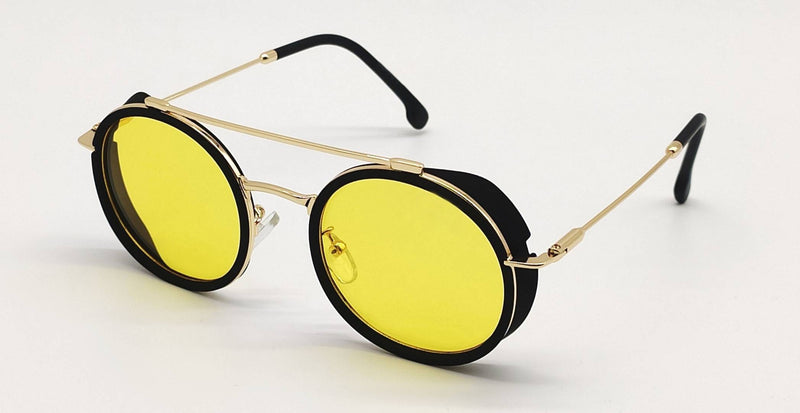 Yellow D.C Lens To Black Metal Frame 0194 9A With Sunglasses For Unisex