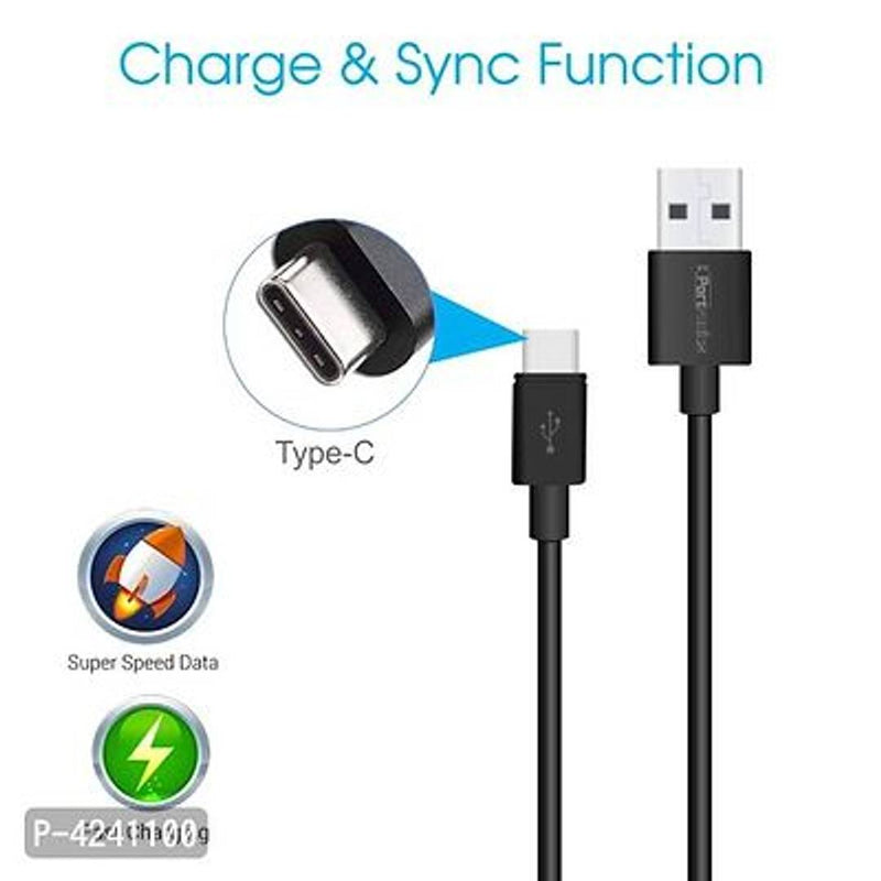 Portronics POR-656 Konnect Core 1M Type C Cable With Charge & Sync Function