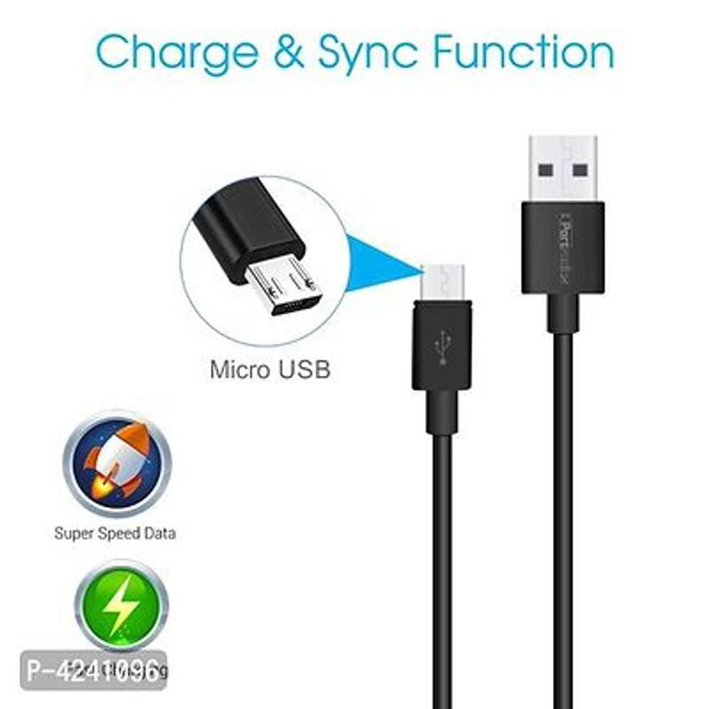 Portronics POR-654 Konnect Core 1M Micro USB Cable With Charge & Sync Function