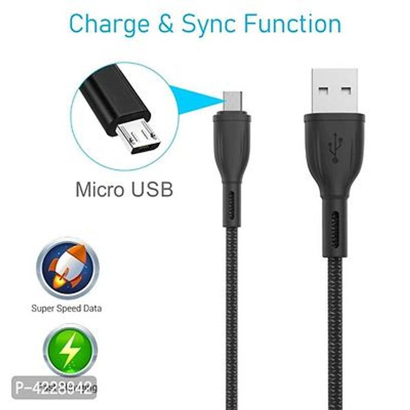Portronics Konnect Plus 1.2M Fast Charging Micro USB Cable For Android Phones