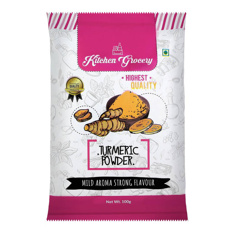 Kitchen Grocery  Turmeric Powder  Mild Aroma Strong Flavour  - Pack of 12  (100gm)
