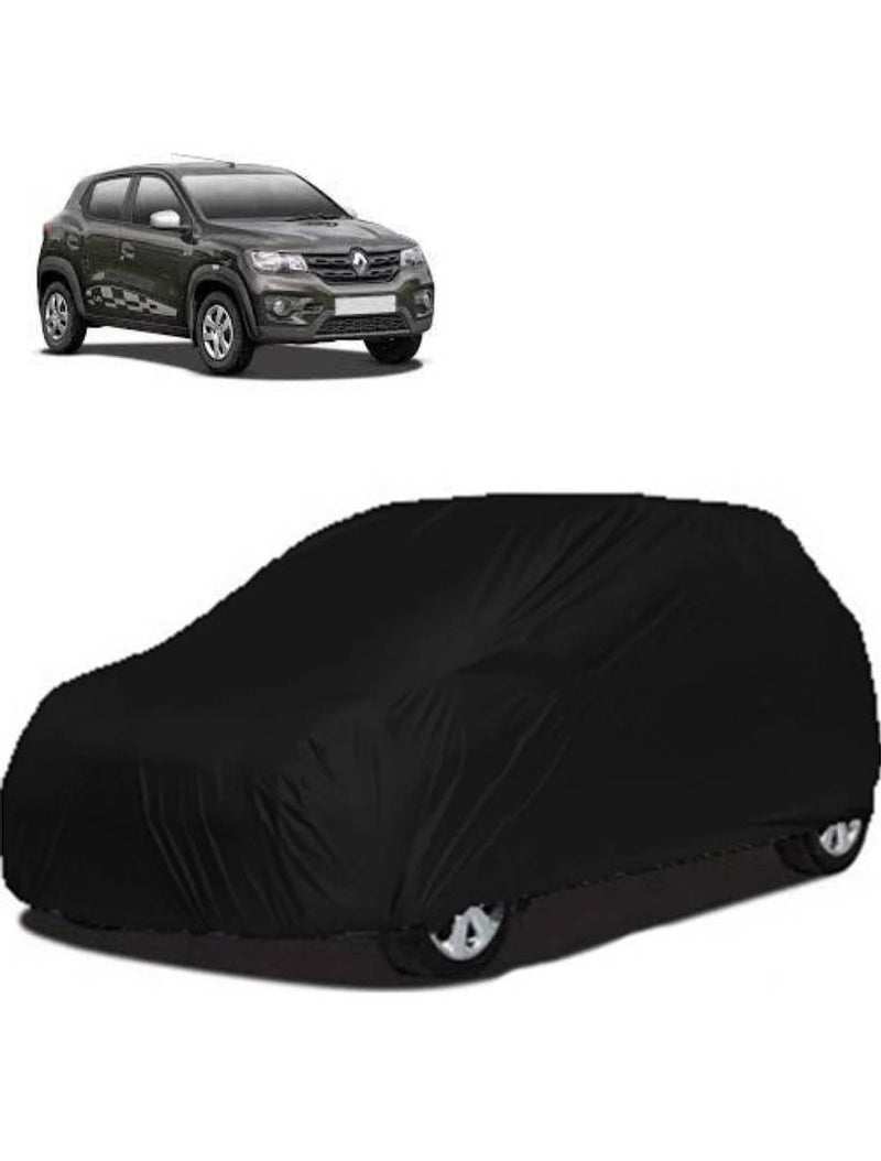 Essential Black Polyester Dust And Waterproof Car Body Cover For Renault Kwid