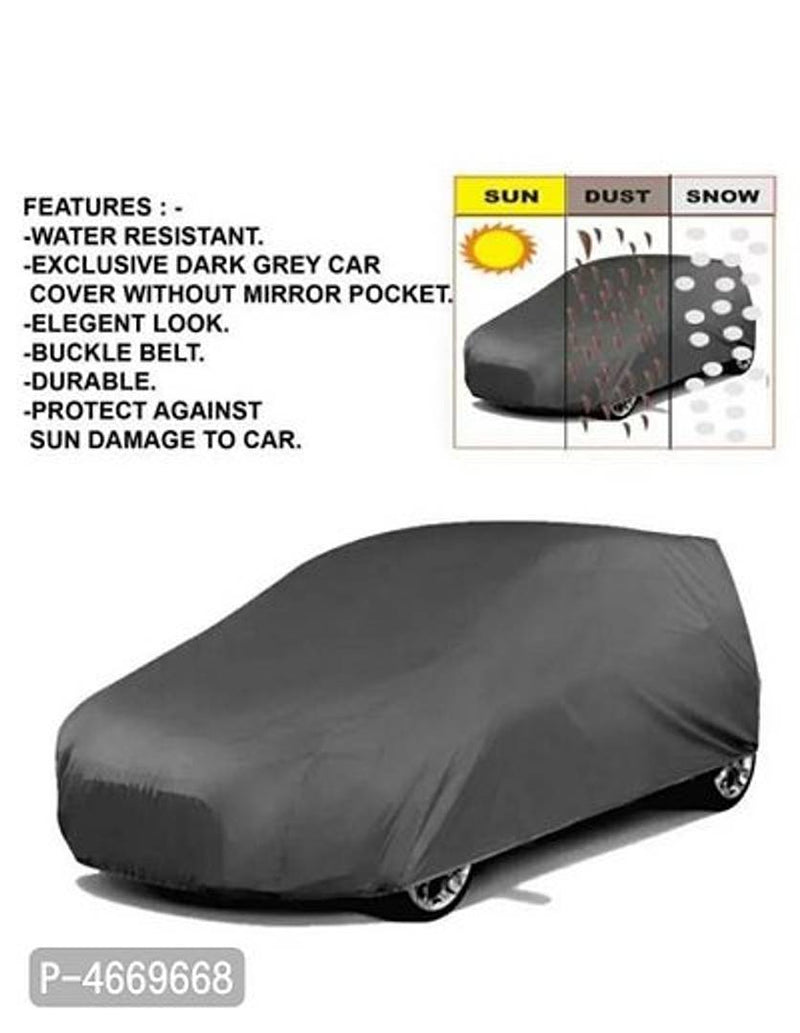 Essential Grey Polyester Dust And Waterproof Car Body Cover For Toyota Glanza