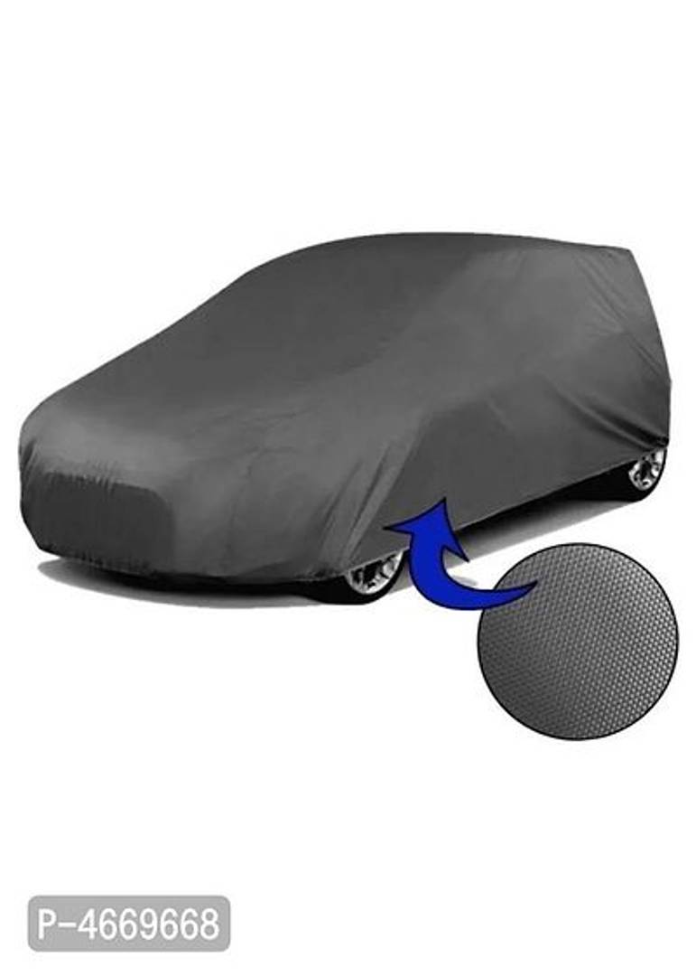 Essential Grey Polyester Dust And Waterproof Car Body Cover For Toyota Glanza