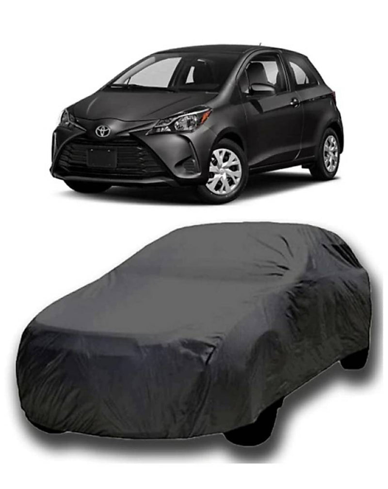 Essential Grey Polyester Dust And Waterproof Car Body Cover For Toyota Yaris