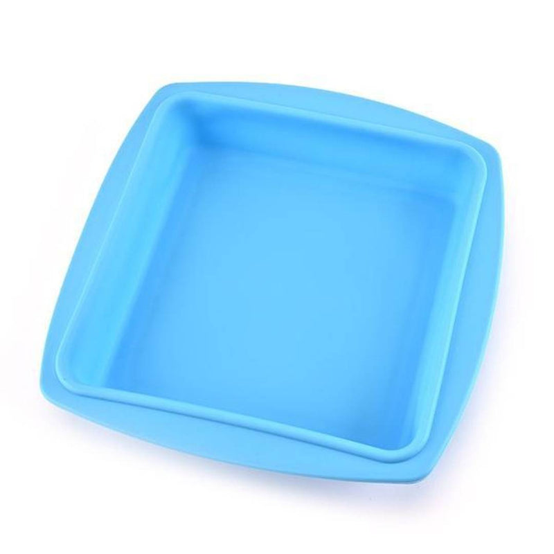 Silicone Square Pan Cake Mould Non-Stick Makeing And Bakeware Pan Cake For Making Different Homemade Item Reusable Food-Grade ( 10In X 10In )
