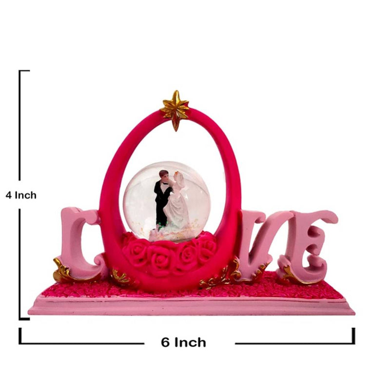 Valentine Romantic Love Couple Statue Gift Item Home Interior Table Decor Marriage Anniversary Antique Gift (Size - 24X5X10 cm) Pack of 2
