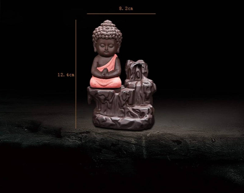 Handicrafts Villa Ceramic Showpiece Figurine (7 x 7 x 12, Red)